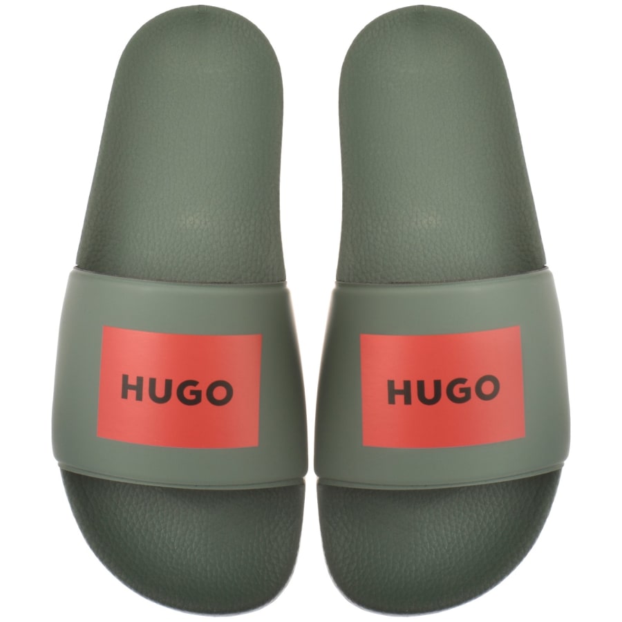 HUGO Timein Sliders Green